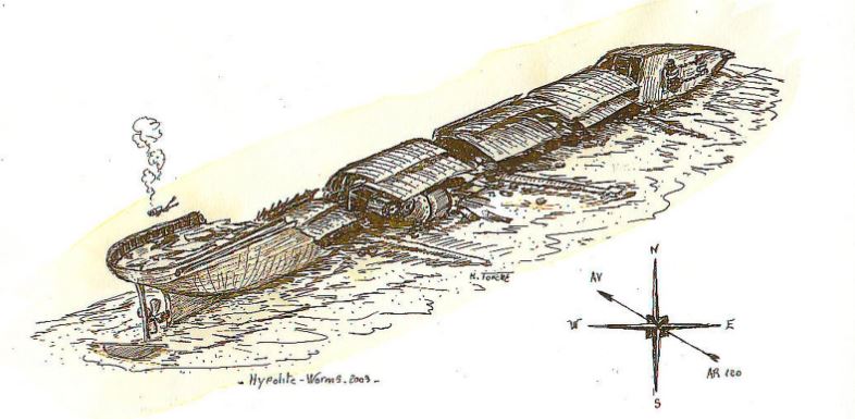 Dessin épave Hypolite WORMS ANNEXE 9